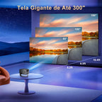 Projector P28B Mini Home Theater Android 11 Free-Style Placement Projection Support Samsung Xiaomi Iphone Smartphone