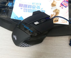 Wired Gaming Mouse 5500DPI 7-Color LED Backlight Optical Mouse Gamer USB 7 Buttons PC Gamer Computer Laptop Desktop Mice