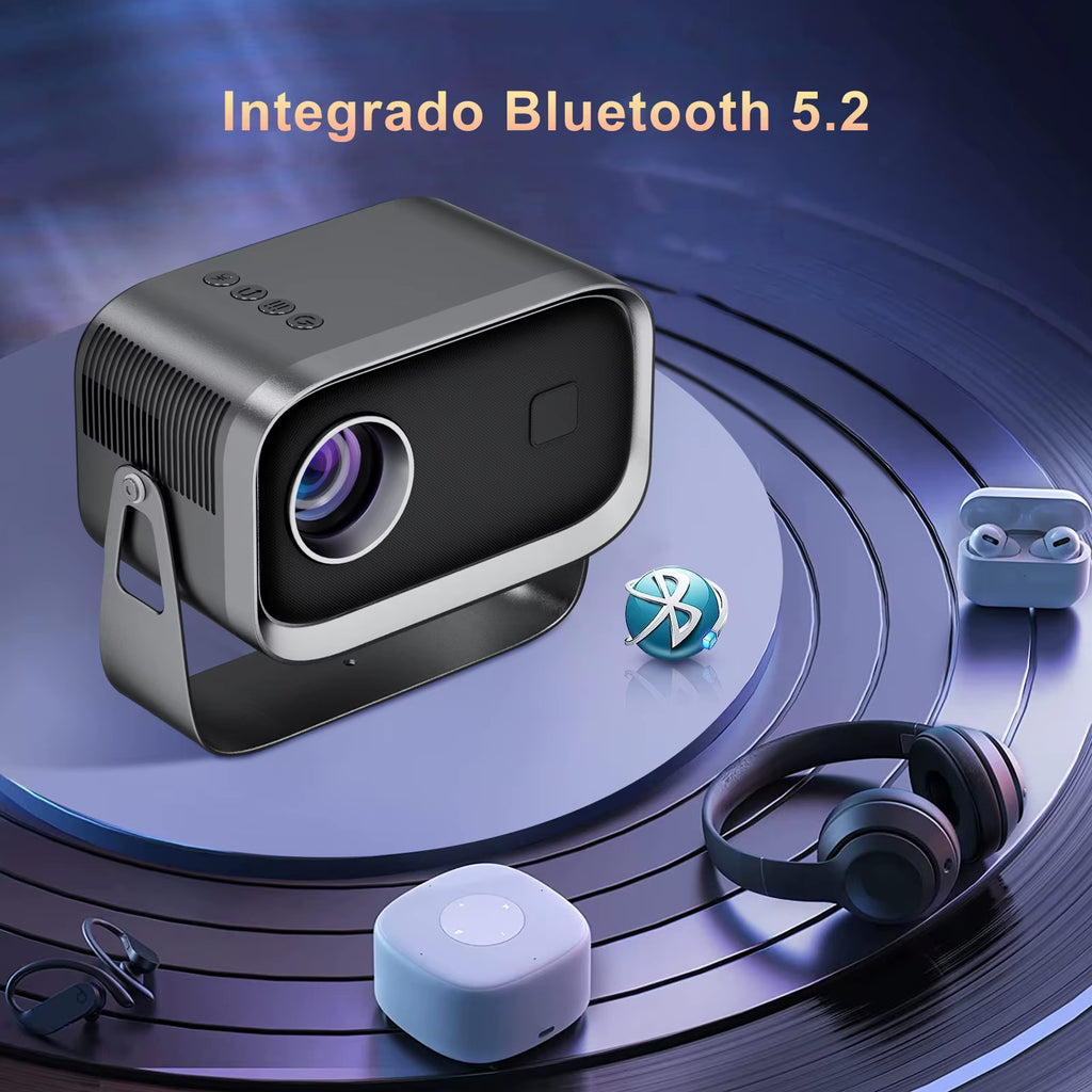 Projector P28B Mini Home Theater Android 11 Free-Style Placement Projection Support Samsung Xiaomi Iphone Smartphone