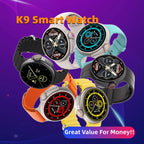 New K9 Smart Watch 1.39 round Screen Encoder True Screw Clip Wireless Charging NFC Offline and Payment Function