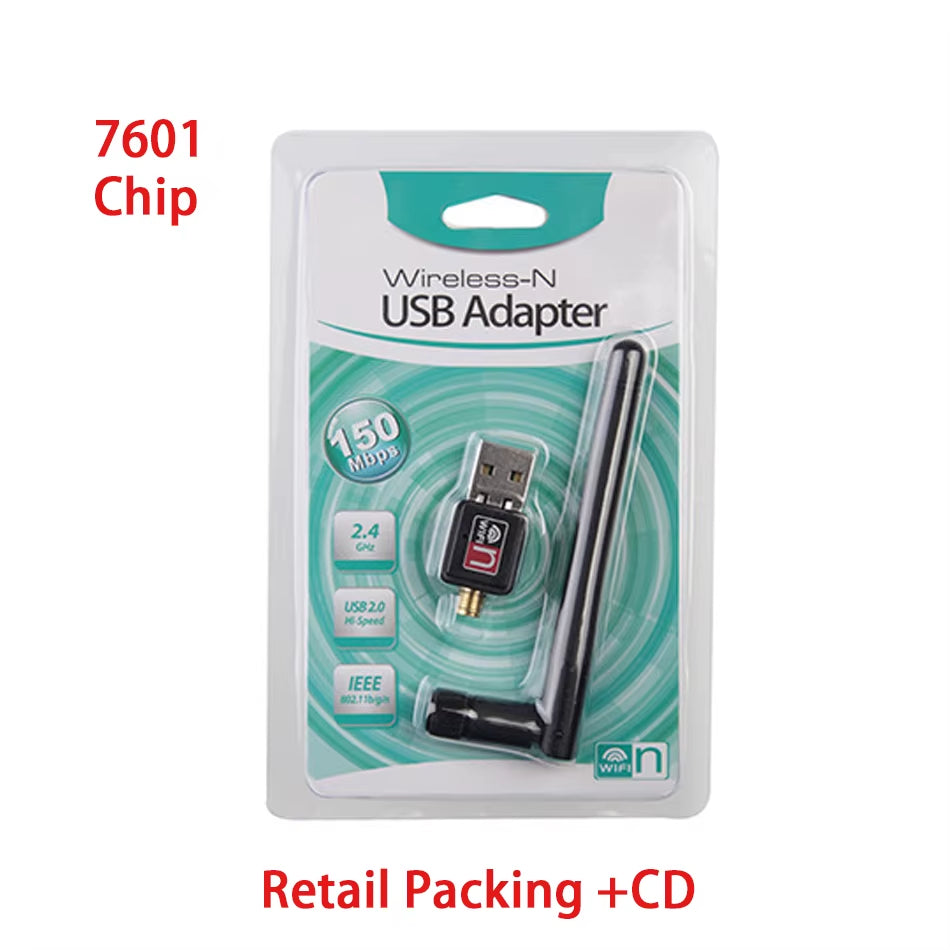 2.4G Mini USB Wifi Adapter 150Mbps Wifi Dongle Wi-Fi Receiver Wireless Network Card 802.11B/N/G Wifi Ethernet for PC