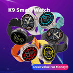 New K9 Smart Watch 1.39 round Screen Encoder True Screw Clip Wireless Charging NFC Offline and Payment Function