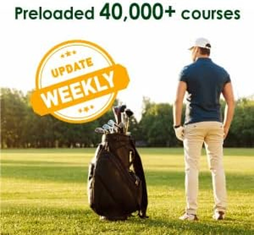 TW353 Golf GPS Watch for Men and Women, High Contrast LCD Display, Free Update over 40,000 Preloaded Courses Worldwide, Lightweight Essential Golf Accessory for Golfers, Orange