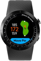 Shot Scope X5 Golf GPS Watch - Premium GPS Watch with Automatic Performance Tracking | Distances, Hazards, Doglegs & Layups (Presitge Black)