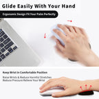 Ergonomic Mouse Wrist Rest Mouse Pads Silicon Gel Non-Slip Streamline Wrist Rest Support Mat Computer Mouse Pad for Office Gaming PC Accessories