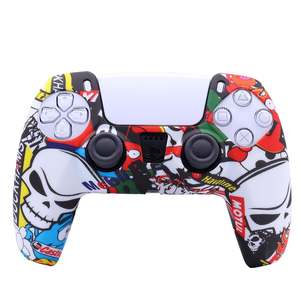 PS5 Protective Silicone Case Skin for Dualsense Wireless Controller Thumb Grips Gel Rubber Cover