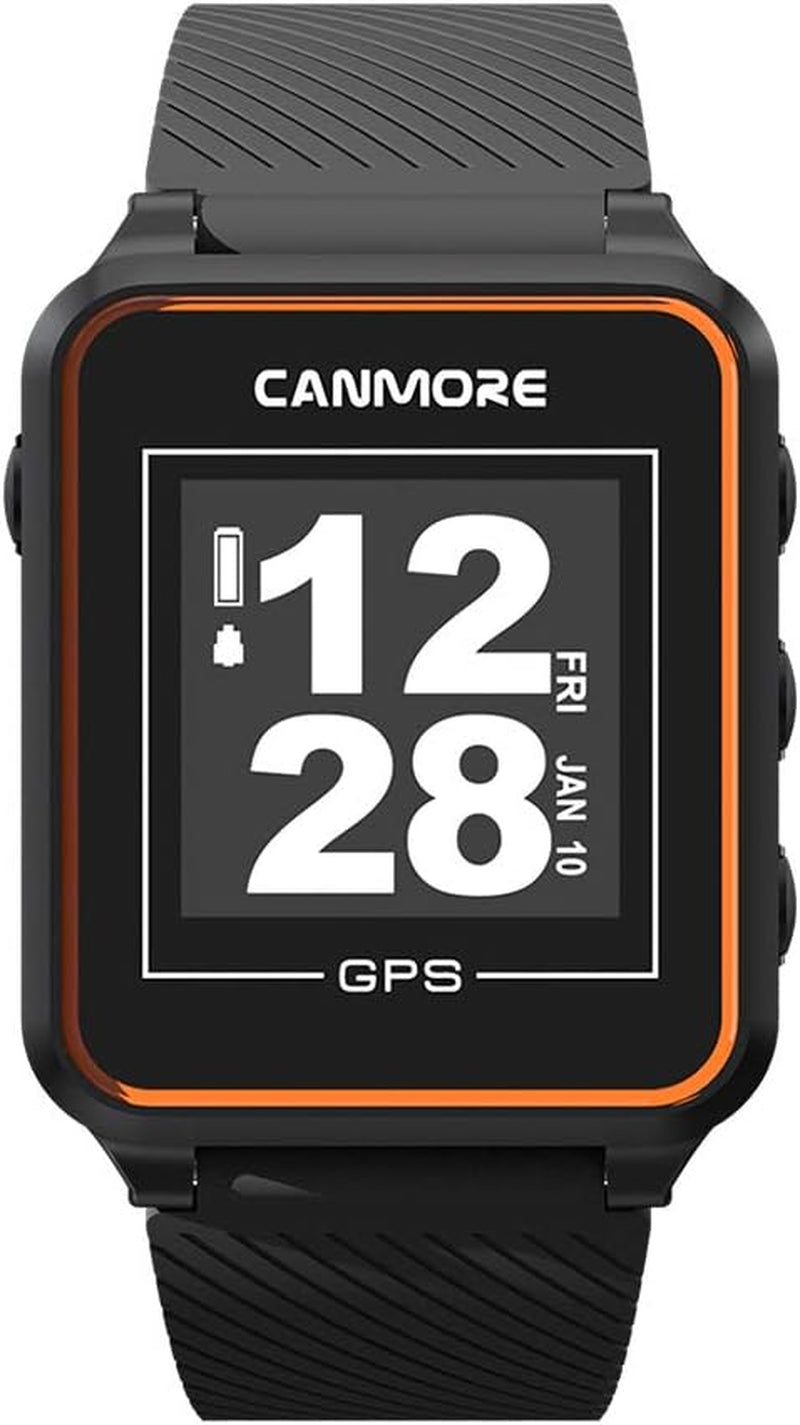 TW353 Golf GPS Watch for Men and Women, High Contrast LCD Display, Free Update over 40,000 Preloaded Courses Worldwide, Lightweight Essential Golf Accessory for Golfers, Orange