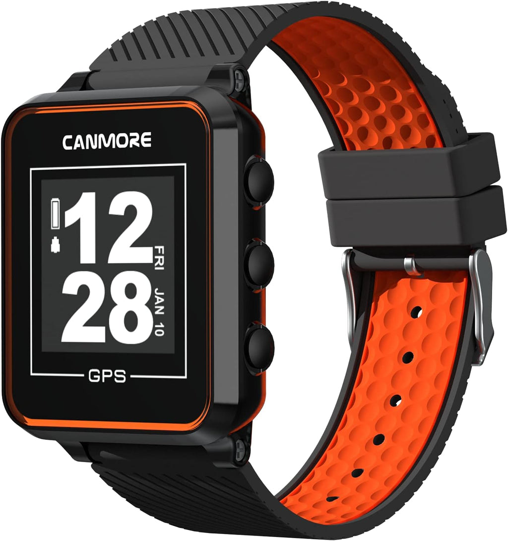 TW353 Golf GPS Watch for Men and Women, High Contrast LCD Display, Free Update over 40,000 Preloaded Courses Worldwide, Lightweight Essential Golf Accessory for Golfers, Orange