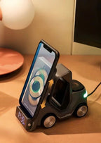 4 in 1 Forklift Fast Wireless Charging Station Dock for Iphone, Airpods & Apple Watch