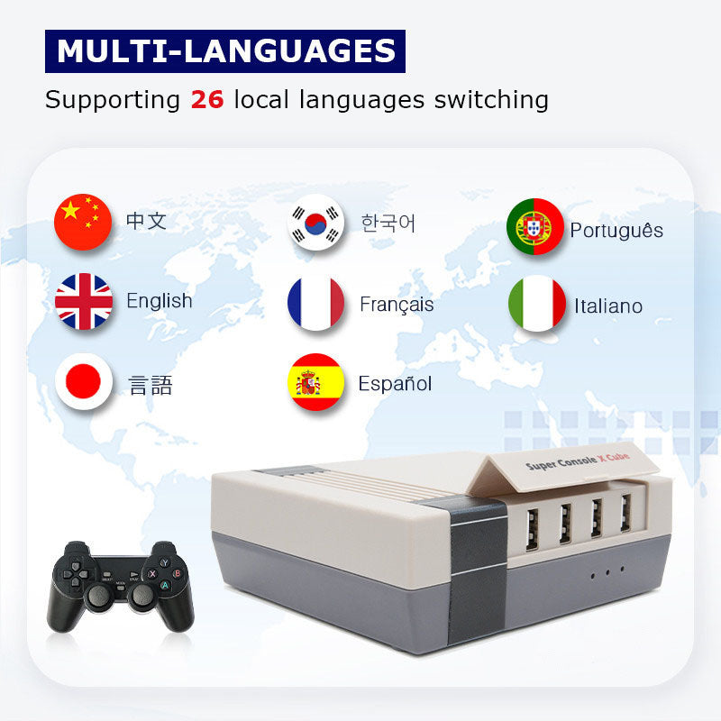 Retro Console Super Console Classic Red and White Machine