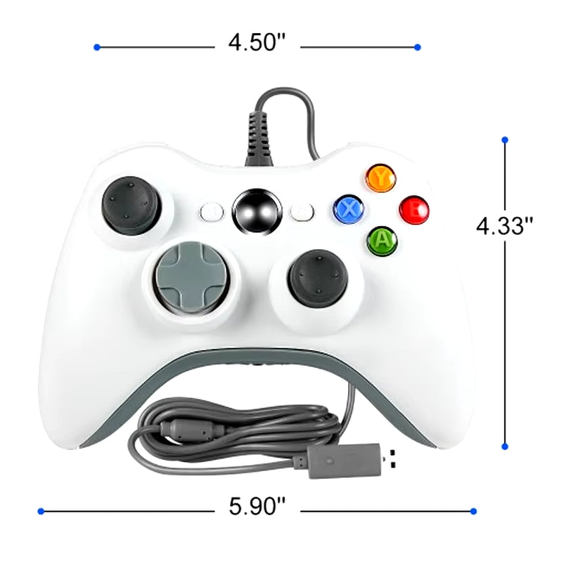 USB Wired Gamepad for Xbox 360 /Slim Controller for Windows 7/8/10 Microsoft PC Controller Support for Steam Game
